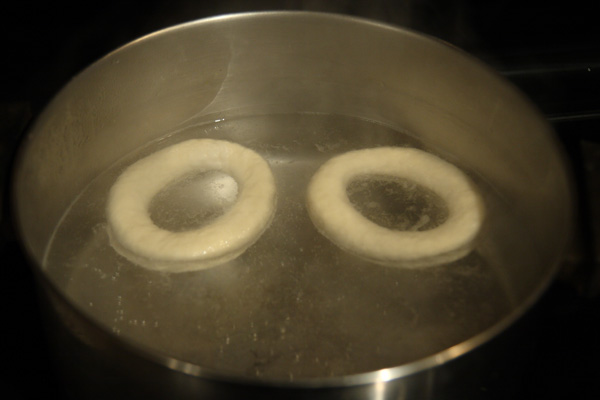 boiling pretzels