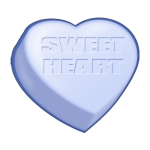 blue valentine heart