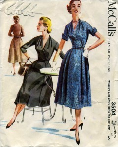1950s vintage sewing pattern