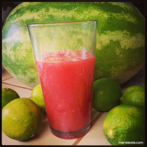 watermelon-lime slush