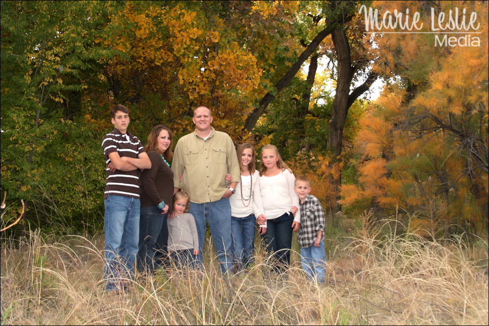 family portrait, fall portrait, family