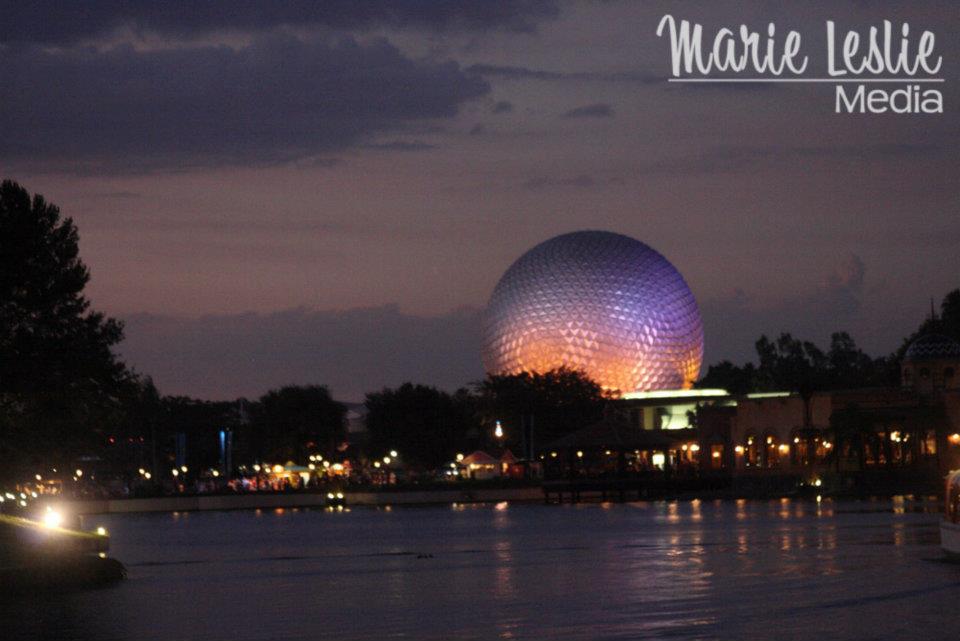 Epcot at Twilight, Disneyworld, Orlando, FLorida