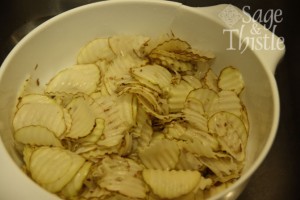 homemade potato chips