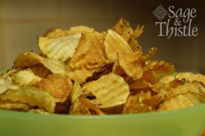 homemade potato chips