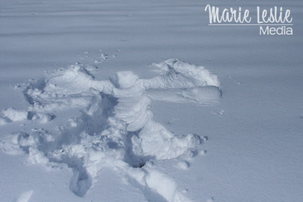 ©Marie Leslie, snow angel