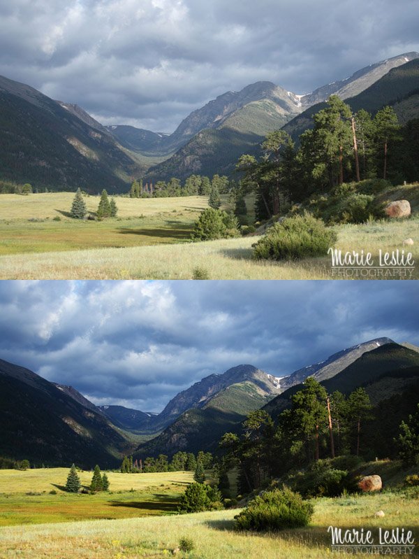 rocky mountain national park, landscape, photoshop actions