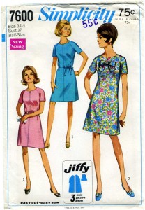 1960s vintage sewing pattern