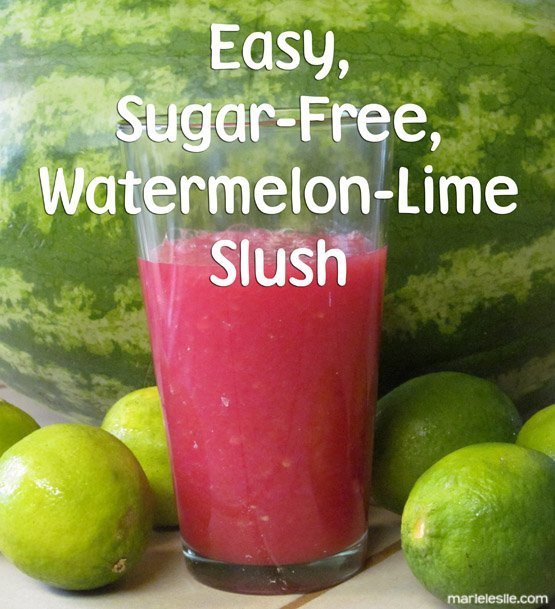 watermelon-lime slush