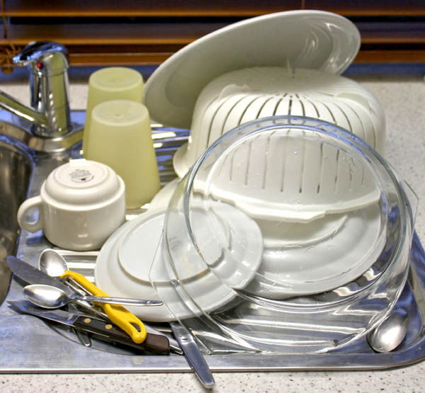 use a dish drainer