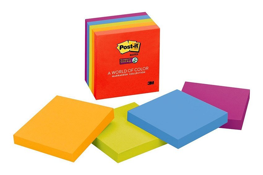 colored sticky notes