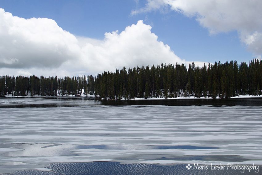 Frozen Baron Lake on Grand Mesa